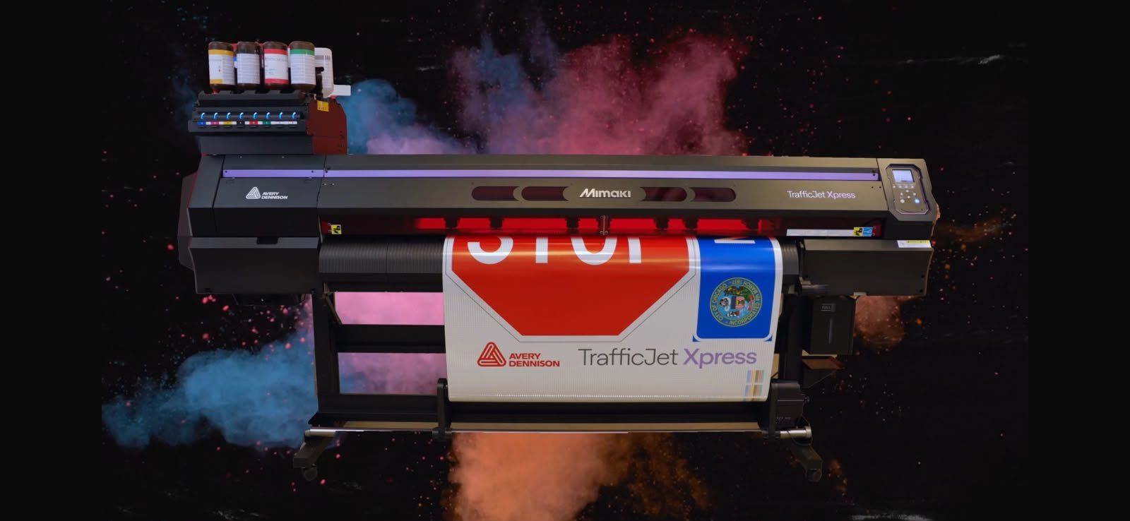 Impresión digital de señalamiento vial con tecnología TrafficJet Xpress en Vertika Señales Viales